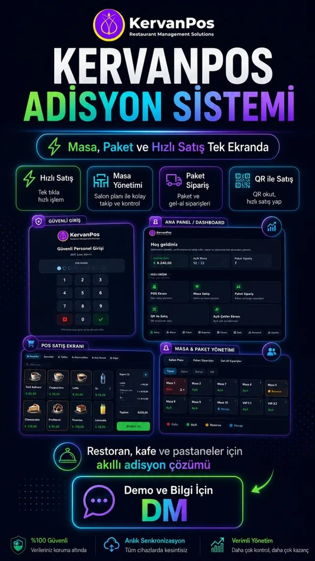 KervanPOS mobil saha satış uygulaması